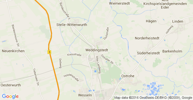 Karte Weddingstedt