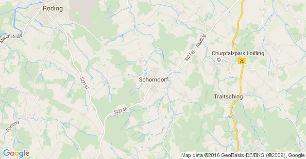 Karte Schorndorf in der Oberpfalz