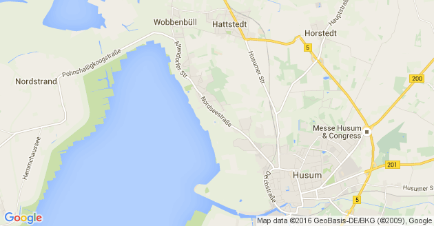 Karte Husum an der Nordsee