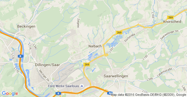 Karte Schmelz an der Saar