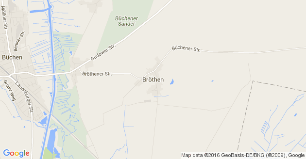 Karte Bröthen Kreis Herzogtum Lauenburg