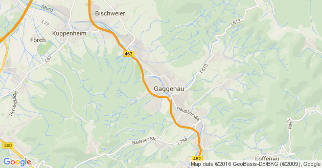 Karte Mauer in Baden