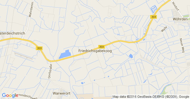 Karte Friedrichsgabekoog
