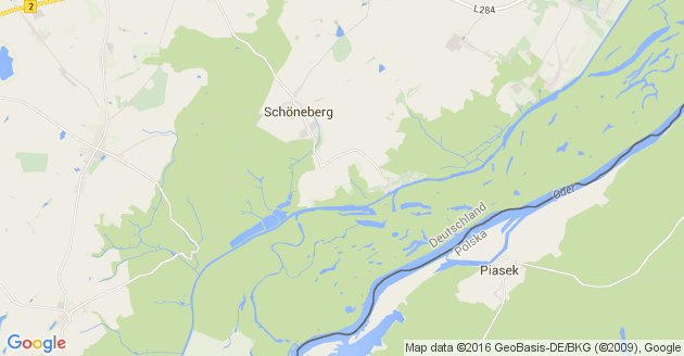 Karte Schöneberg bei Angermünde