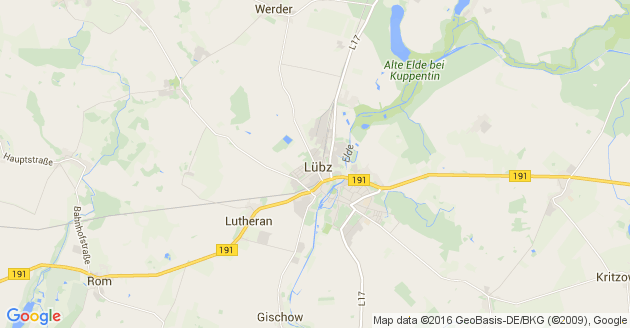 Karte Werder bei Lübz