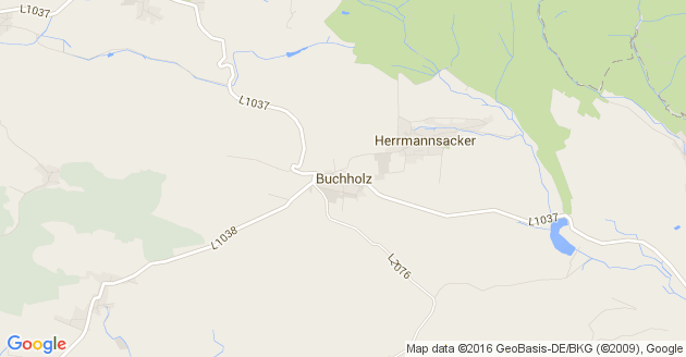 Karte Buchholz bei Nordhausen