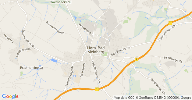 Karte Horn Bad Meinberg