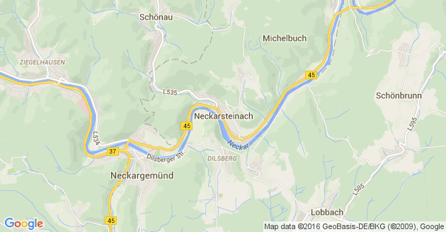 Karte Neckarsteinach