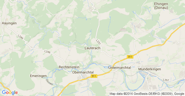 Karte Lauterach in Württemberg