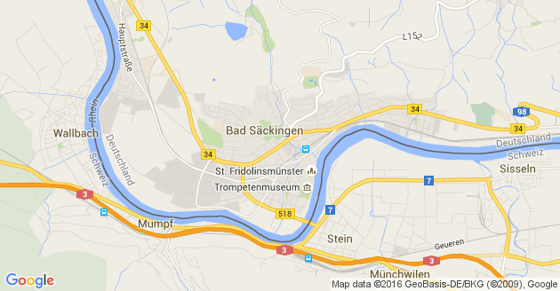 Karte Bad Säckingen