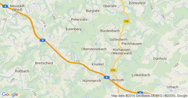 Karte Obersteinebach