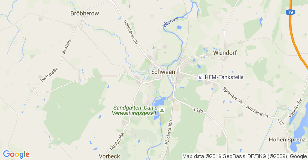 Karte Wiendorf bei Bützow