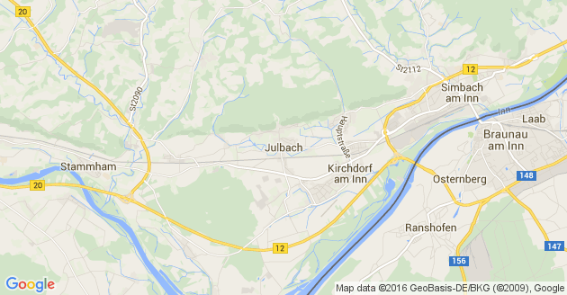 Karte Julbach in Niederbayern