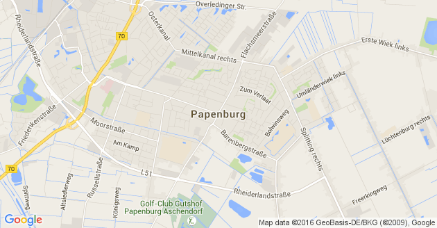 Karte Papenburg              
