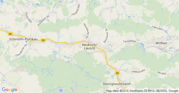 Karte Neukirch in der Lausitz