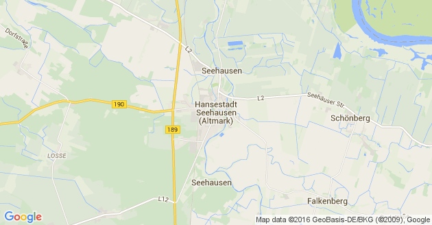 Karte Seehausen in der Altmark