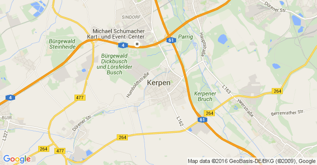 Karte Kerpen im Rheinland