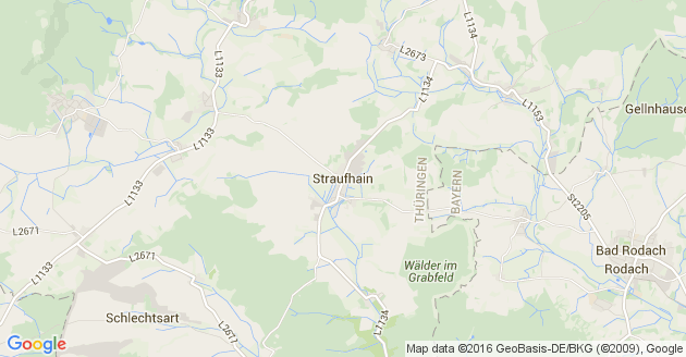Karte Straufhain
