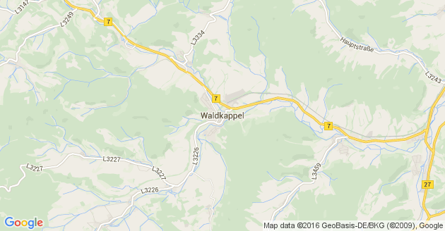 Karte Waldkappel             