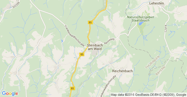 Karte Steinbach am Wald