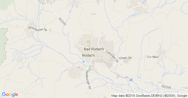 Karte Bad Rodach
