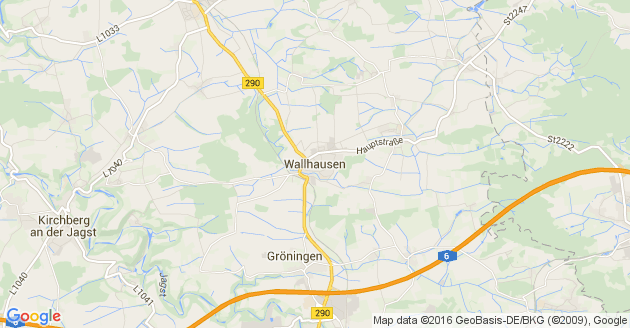 Karte Wallhausen in Württemberg