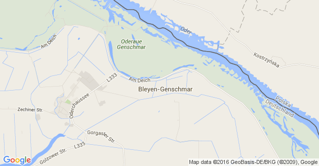 Karte Bleyen Genschmar