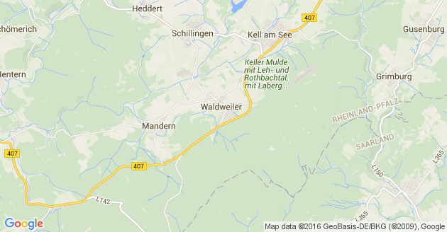 Karte Weiskirchen an der Saar