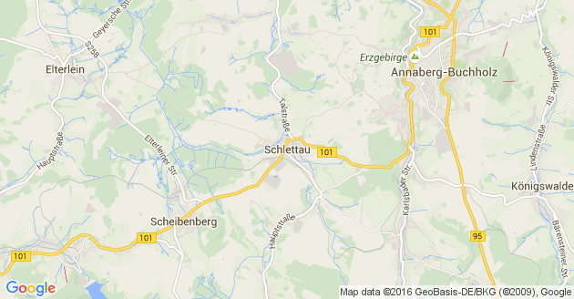 Karte Schlettau im Erzgebirge