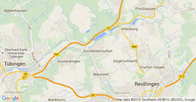 Karte Kirchentellinsfurt