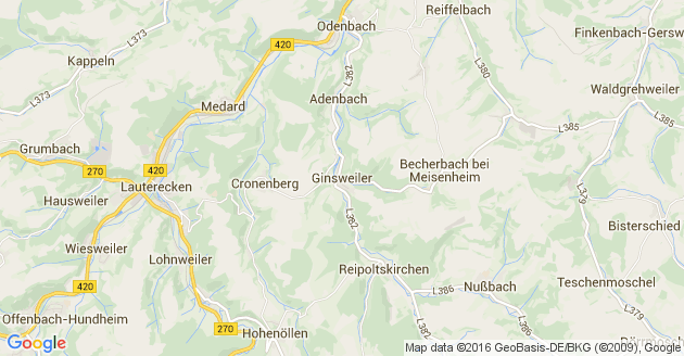 Karte Ginsweiler             