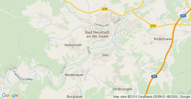 Karte Salz bei Bad Neustadt