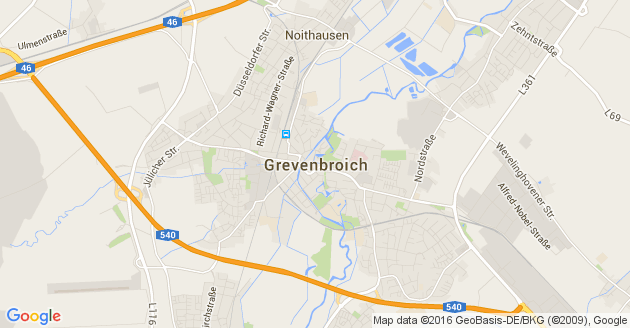 Karte Grevenbroich