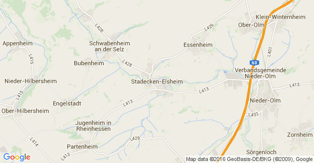 Karte Stadecken Elsheim