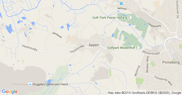 Karte Appen Kreis Pinneberg