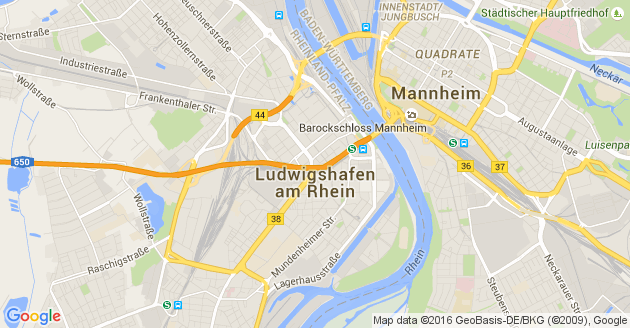 Karte Ludwigshafen am Rhein