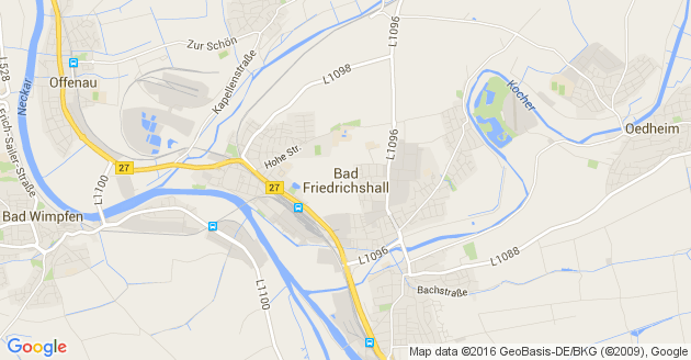 Karte Bad Friedrichshall