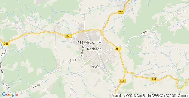 Karte Korbach