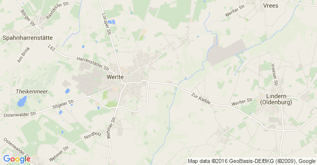 Karte Lindern in Oldenburg