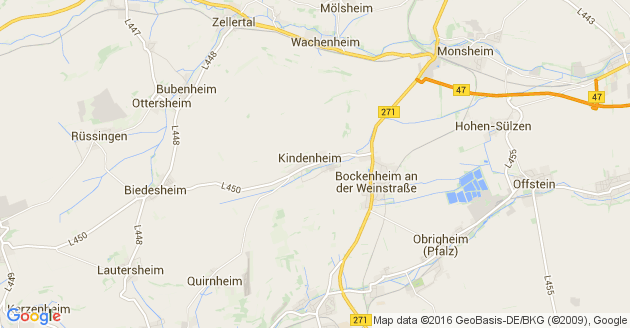 Karte Kindenheim