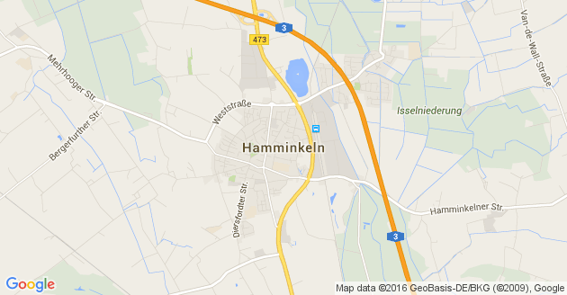 Karte Hamminkeln             