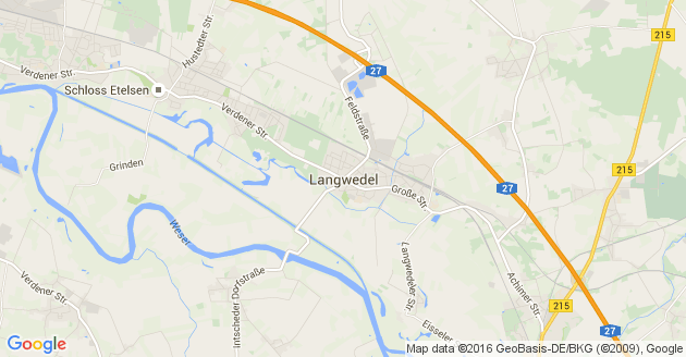 Karte Langwedel Kreis Verden