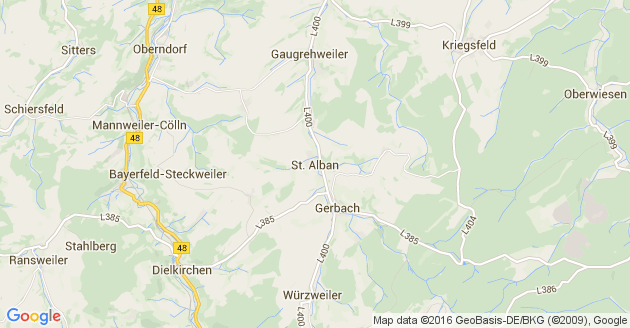 Karte Sankt Alban in der Pfalz