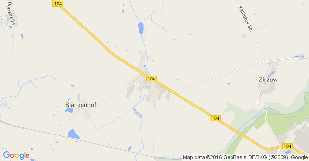 Karte Breesen bei Neubrandenburg