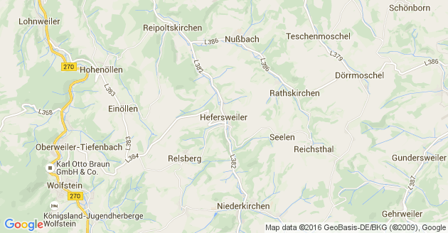 Karte Hefersweiler