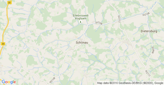 Karte Schönau in Niederbayern