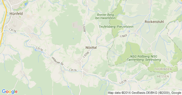 Karte Nüsttal