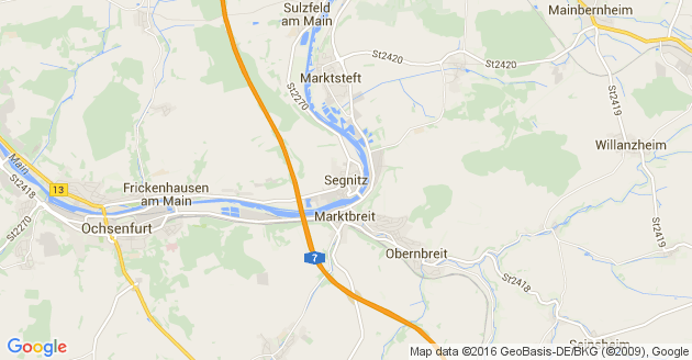 Karte Segnitz