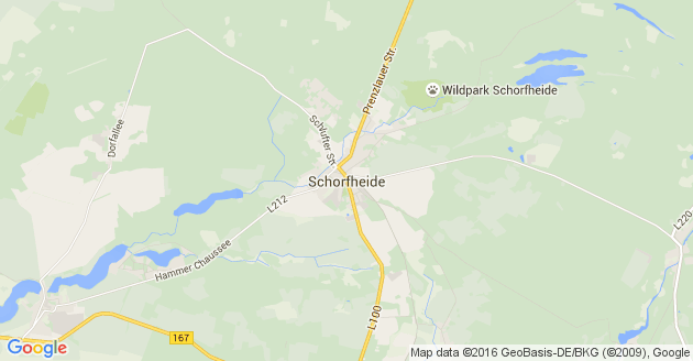 Karte Schorfheide