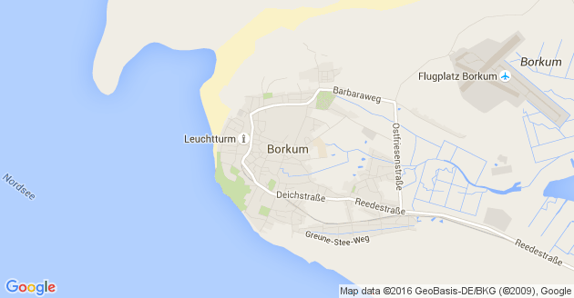 Karte Borkum